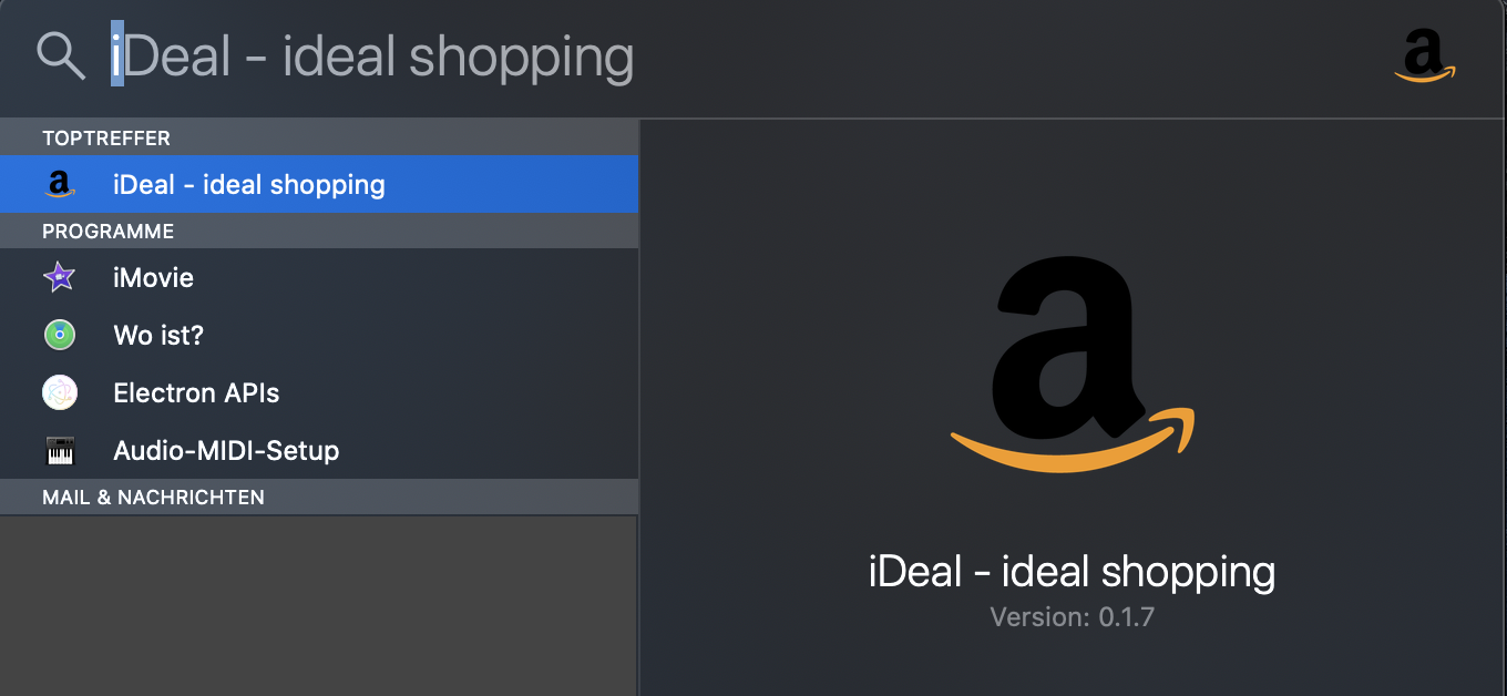 iDeal shopping starten